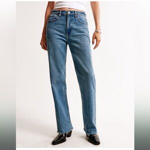 Abercrombie & Fitch Vintage Straight High Rise Jeans curve love